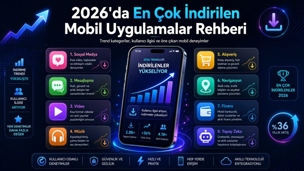2026’da En Çok İndirilen Mobil Uygulamalar Rehberi