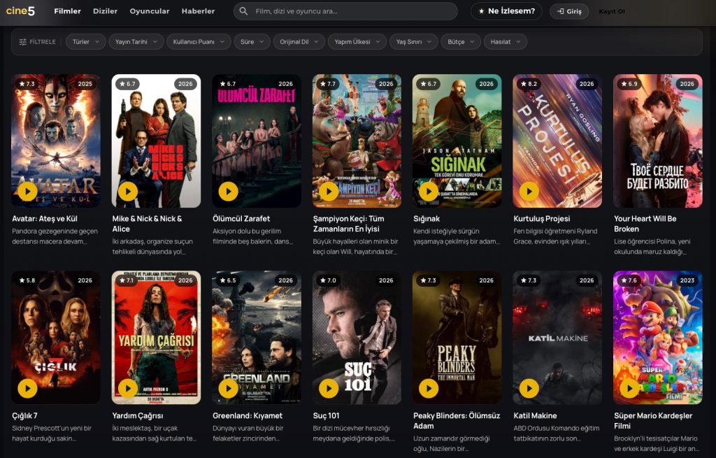 Ne izlesem? Sorusuna çözüm arayanların yolu Cine5’te kesişiyor
